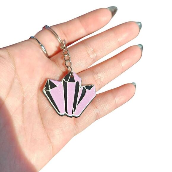 Witchycore Double Sided Crystal Keychain - Picture 1 of 2